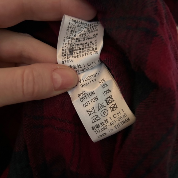 Ichi Antiquités Wool Washer Tartan Dress O/S - Picture 5 of 7